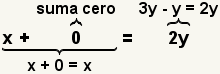 x+0=2y donde x+0=0.